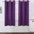 LEMOMO Purple Blackout Curtains/42 x 63 Inch/Set of Two Panels Grommet Bedroom Curtains