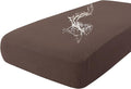 hyha Waterproof Couch Cushion Covers for Pets, Non Slip Sofa Seat Cover for Dogs Washable, Soft Thick Stretch Jacquard Fabric, Sofa Slipcovers with Elastic Bottom (1 Piece for Large, Brown)