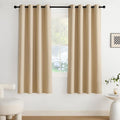 NICETOWN Blackout Curtains Grommet 2 Panels 72 Inches Long, Biscotti Beige
