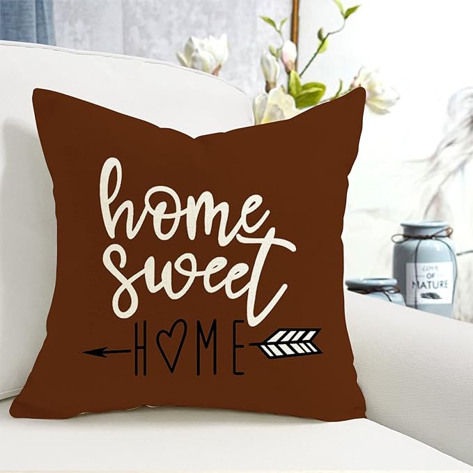 YCOLL Pillow Covers 20x20 Set of 4, Modern Sofa Throw Pillow Cover, Decorative Outdoor Linen Fabric Pillow Case for Couch Bed Car, Coffee