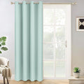 Yakamok Wide Thermal Blackout Patio Door Curtain Panel, Aqua Grommet Sliding Door Insulated Curtains, Extra Wide Curtains for Sliding Glass Door, Aqua Green, W52 x L84, 1 Panel