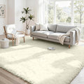 4x6 Area Rugs for Living Room Rug: Soft Fluffy Shag Cream White Rugs for Bedroom, Non-Slip Large Fuzzy Plush Rug Indoor Floor Carpet for Nursery Kids Boys Girl Room, Dorms, Playroom, Modern Home Decor