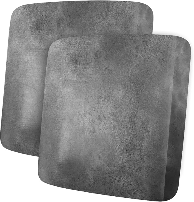 Leather Look Couch Cushion Covers Sofa Seat Slipcovers Sets Couches Furniture Protector for Sectional Armchair Loveseat Pets Kids Stretch Spandex Fabric (2 Cushion Loveseat, Light Grey)