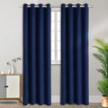 BGment Blackout Curtains for Bedroom - Grommet Thermal Insulated Room Darkening Curtains for Living Room, Set of 2 Panels, Each 55 x 96 Inch, Navy Blue