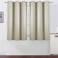 LEMOMO Light Beige Thermal Blackout Curtains/42 x 63 Inch/Set of 2 Panels Room Darkening Curtains for Bedroom