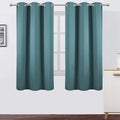 LEMOMO Sea Teal Blackout Curtains 40 x 63 Inch Length/Set of 2 Curtain Panels/Thermal Insulated Room Darkening Blackout Curtains for Bedroom