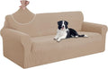 U-NICE HOME Stretch Couch Cover Sofa Cover Sofa Slipcover Furniture Protector for 4 Cushion Couch Sofa Pet Friendly(Oversized Sofa, Camel)