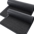 OLANLY Front Door Mat Indoor Outdoor Entrance, 2-Pack 71 x 47 Inch, Waterproof Heavy Duty Doormat, Fade Resistant, Low Profile, Easy Clean Patio Porch Welcome Floor Mats for Entry, Charcoal Grey