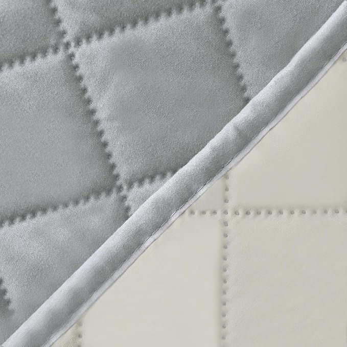 Easy-Going Chair Sofa Slipcover Reversible Sofa Cover Water Resistant Couch Cover Furniture Protector Cover with Elastic Straps for Pets Kids Children Dog Cat (Chair, Light Gray/Ivory)