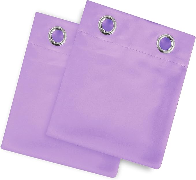 LEMOMO Blackout Curtains 38 x 84 inch/Lavender Curtains Set of 2 Panels/Thermal Insulated Room Darkening Bedroom Curtains