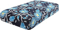 hyha Printed Couch Cushion Covers, Floral Sofa Covers Washable for 2 Cushion Couch, Stretch Pattern Outdoor Cushion Covers for Patio Furniture with Elastic Bottom(Medium, Bluebell)