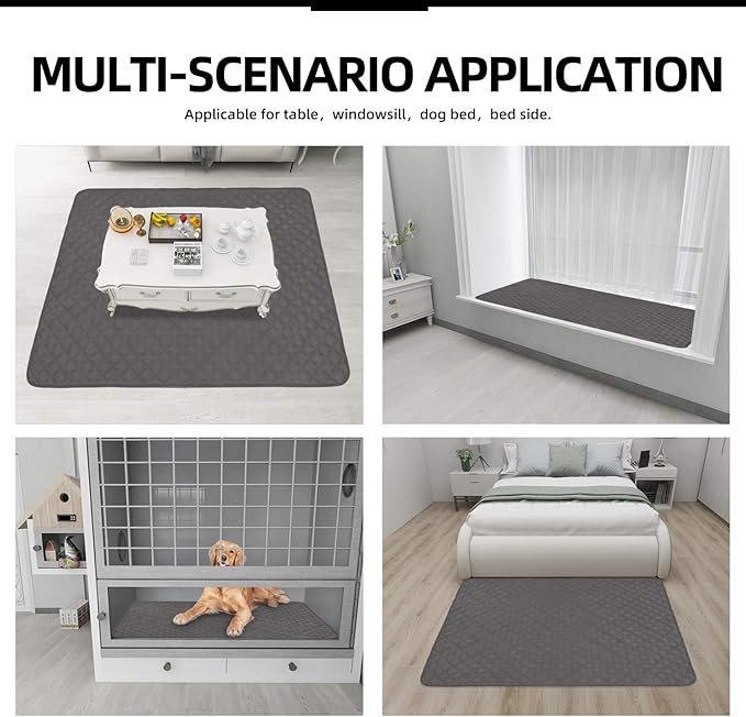 Easy-Going Sectional Couch Covers for Dogs L Shape Sofa Cover Reversible Sofa Slipcover Chaise Lounge Cover Furniture Protector Cover for Pets Dog Cat (42 x 68 inches, Gray/Gray)