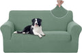 U-NICE HOME Oversized Stretch Loveseat Couch Cover Sofa Covers Washable Sofa Slipcover Furniture Protector for 2 Cushion Couch Sofa Pet Friendly, Cyan