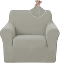 U-NICE HOME Stretch Recliner Chair Cover, Pet Friendly Armchair Slipcover Furniture Protector, Washable Couch Cover, Taupe