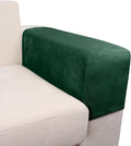 Couch Arm Covers 2 Pcs Sofa Armrest Covers Stretch Couch,Armrest Cover for Chairs Scratch-Resistant Sofa Arm Cover Armchair Slipcovers,Christmas Green