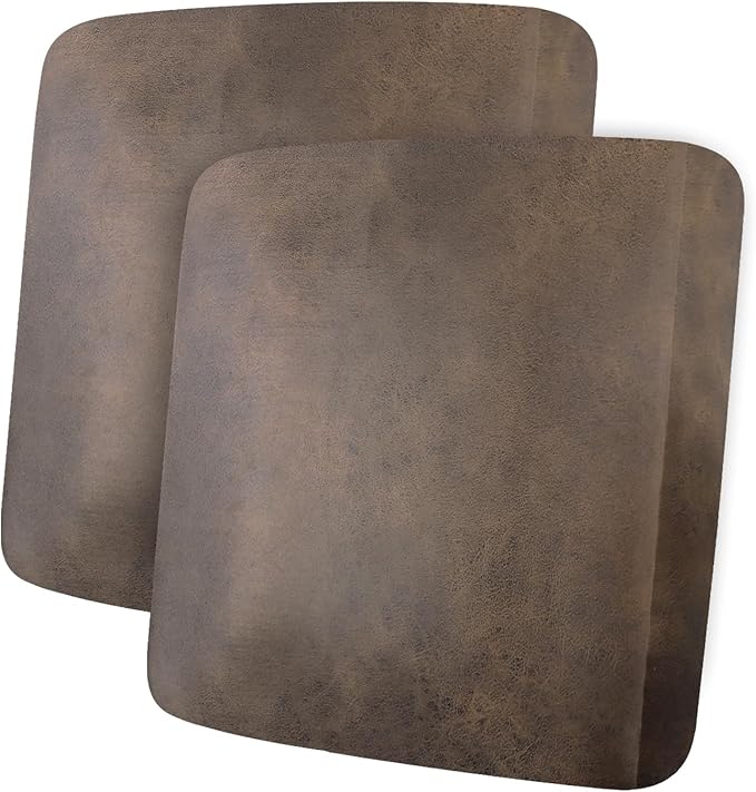 Leather Look Couch Cushion Covers Sofa Seat Slipcovers Sets Couches Furniture Protector for Sectional Armchair Loveseat Pets Kids Stretch Spandex Fabric (2 Cushion Loveseat, Light Brown)