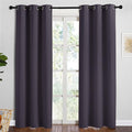 NICETOWN Greyish Purple Blackout Curtains 84 inches Length for Dining Room, 2 Panels, 34" Wide, Thermal Insulated Long Drapes for Window