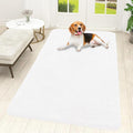 OLANLY Dog Door Mat for Muddy Paws 59x32, Absorbs Moisture and Dirt, Absorbent Non-Slip Washable Doormat, Quick Dry Chenille Mud Mat for Dogs, Entry Indoor Entryway Carpet for Inside Floor, White