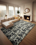 Ophanie Black Gold and Grey Area Rugs for Living Room 8x10, Fluffy Shag Large Fuzzy Plush Soft Carpets, Floor Shaggy Rugs for Bedroom, Carpet for Kids Boys Girls Dorm Nursery Home Decor Aesthetic