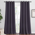 NICETOWN Greyish Purple Blackout Curtains 102 inches Length for Living Room, 2 Panels, 55" Wide, Thermal Insulated Long Drapes for Large Window