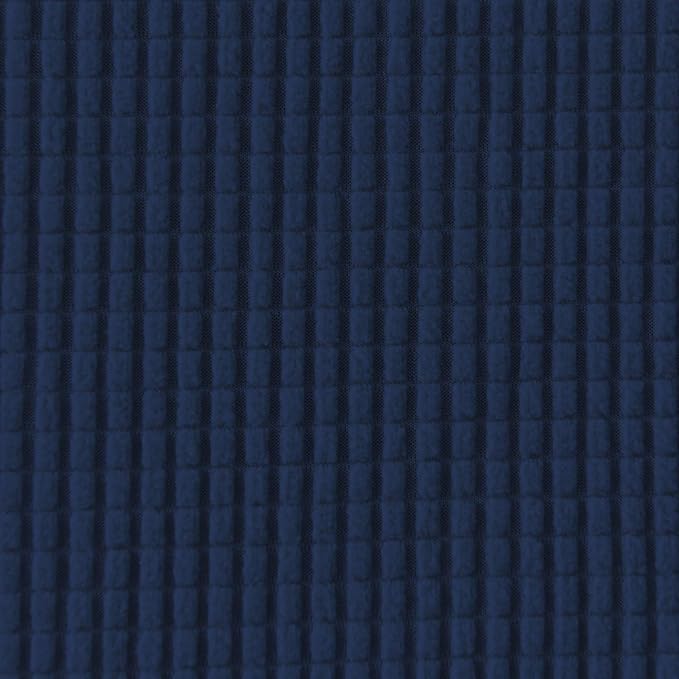 Easy-Going Stretch 4 Seater Sofa Slipcover 1-Piece Sofa Cover Furniture Protector Couch Soft with Elastic Bottom for Kids, Polyester Spandex Jacquard Fabric Small Checks Navy