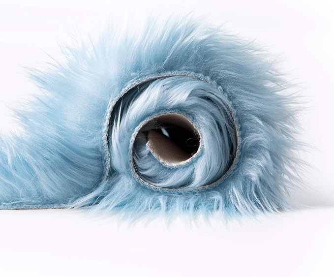 Ashler faux fur rug, Fluffy Shaggy Area Rug Ultra Soft 3 x 5 Feet Rectangle Fur Rug Light Blue Fuzzy Rug Machine Washable Shag Rug, Nursery Decor Throw Rugs for Bedroom, kids room, Living Room