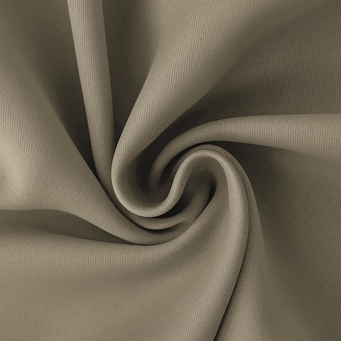 BGment Room Darkening Curtains 45 Inches Long - Grommet Thermal Insulated Drapes Window Treatment Curtains for Bedroom, 2 Panels, 38 x 45 Inch, Cocoa