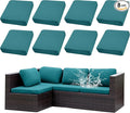 Outdoor Cushion Covers Set,8PCS Patio Furniture Couch Seat Slipcovers, Replacement for Sofa Sectional Chair(Cover，Only)