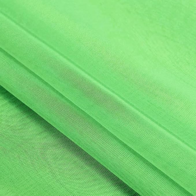 SpaceDresser Sheer Voile Window Treatment Rod Pocket Curtain Panels for Kitchen Bedroom Living Room Drapes Sunlight Filtering Privacy Semi Home Decor Assorted Colors Sizes (Sharp Green, 52 W x 63 L)