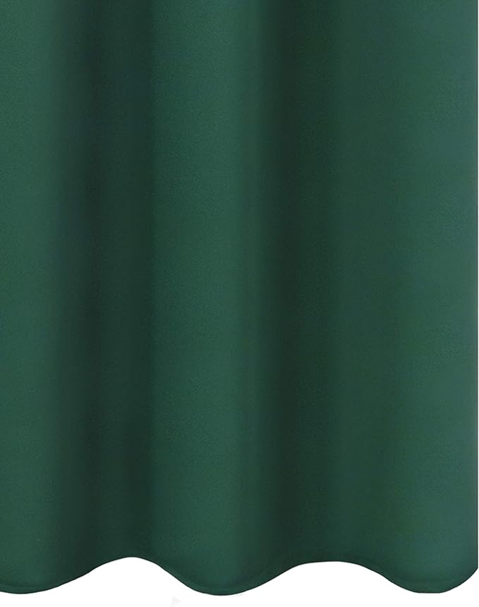 LEMOMO Dark Green Thermal Blackout Curtains/38 x 84 Inch/Set of 2 Panels Room Darkening Curtains for Bedroom