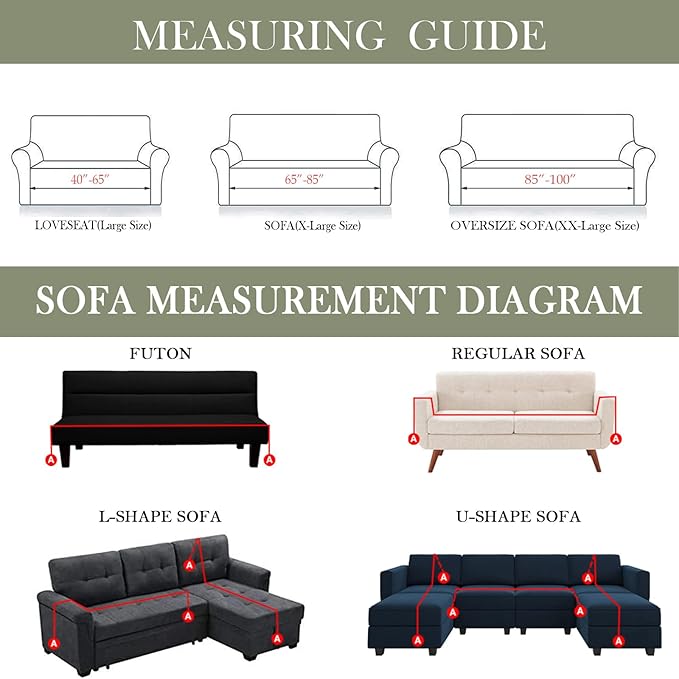 HANDONTIME Couch Cover Green Sofa Covers L Shape Sage Couch Cushion Cover Dog Furniture Protector Soft Thick Slip Covers for Sofas/Couches Cover Cover for Dogs Kids Sofa Cover, 71" X118"