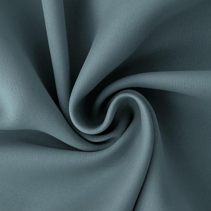 BGment Room Darkening Curtains 84 Inches Long - Grommet Thermal Insulated Drapes Window Treatment Curtains for Bedroom, 2 Panels, 42 x 84 Inch, Stone Blue
