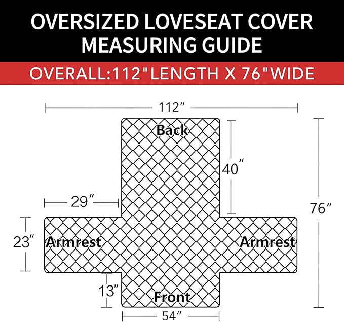 Easy-Going Sofa Slipcover Reversible Loveseat Sofa Cover Couch Cover for 2 Cushion Couch Furniture Protector with Elastic Straps for Pets Kids Dog Cat (Oversized Loveseat, White/White)