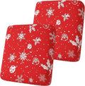 Smiry Printed Couch Cushion Covers, Stretch Soft Couch Covers for Sofa, Washable Non-Slip Sofa Slipcover Furniture Protector for Indoor and Outdoor (2 Pack, Red)