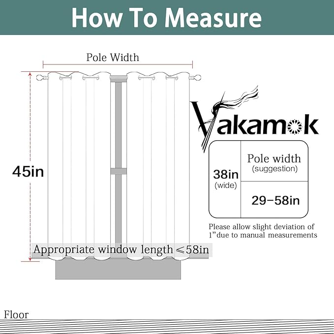 Yakamok Light Blocking Window Blackout Curtains Thermal Insulated Room Darkening Drapes for Bedroom,Solid Grommet Top Window Panels, 38x45 Inch, Sage Green, 2 Panels