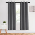 NICETOWN Blackout Window Curtains 70" L, 2 Panels, 34 inch, Grey, Grommet Top Room Darkening Thermal Insulated Vertical Window Drapes Modern for Flat/Apartment