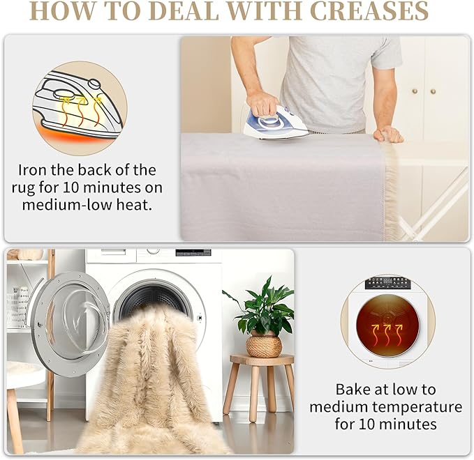 Faux Fur Rug Sofa Chairs Cover, Beige Small Rug for Bedroom, 2X3 Shaggy Furry Rugs for Kids Room, Shag Fluffy Rugs for Nursery Room, Soft Fuzzy Plush Carpet