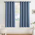 NICETOWN Blackout Curtains Grommet 2 Panels 72 Inches Long, Stone Blue