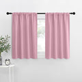 NICETOWN Blackout Curtains for Living Curtains, Rouge Pink, 2 Panels, 29 by 30, Room Darkening Window Curtain Panels, Easy-Care Solid Thermal Insulated Draperies/Drapes for Daughter Room