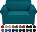 Joccun Stretch Chair Couch Cover,1-Piece Sofa Slipcover Spandex Jacquard Fabric Sofa Covers with Elastic Bottom,Washable Furniture Protector for Dogs,Cats,Kids(Armchair,Peacock Blue)