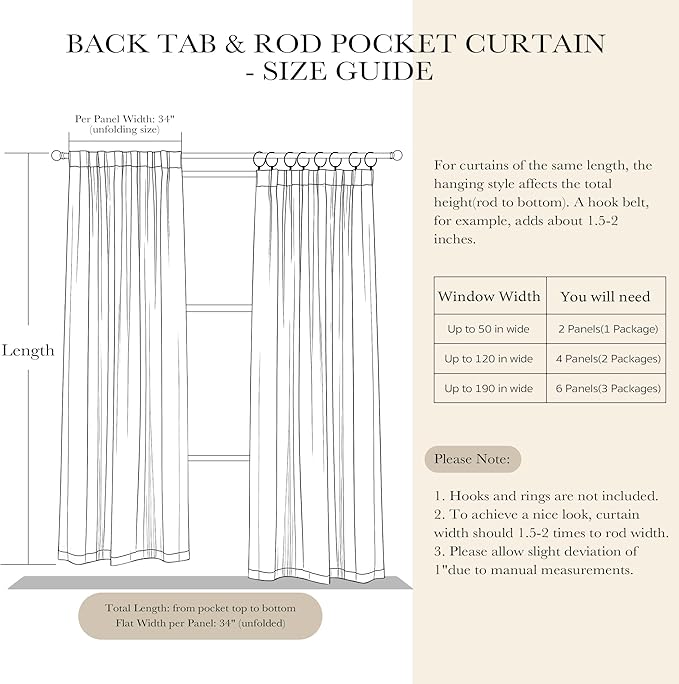 Pony Dance Short Length Curtains for Kitchen, Solid Half Window Curtain Tiers for Bathroom Energy Saving Privacy Shade for RV Camper (2 Panels,Brown, 34x36 Inch)