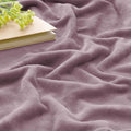 Twin Size Fleece Blanket Dusky Violet Throw Blankets – 60x80in