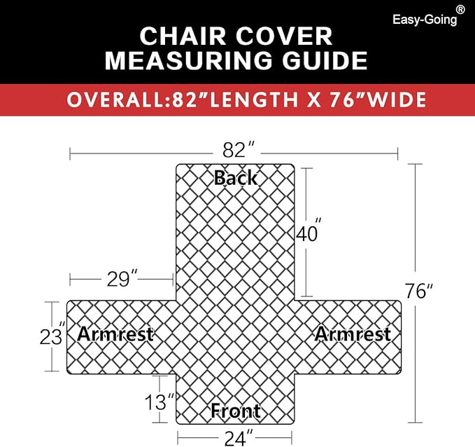 Easy-Going Chair Sofa Slipcover Reversible Sofa Cover Water Resistant Couch Cover Furniture Protector Cover with Elastic Straps for Pets Kids Children Dog Cat (Chair, Dark Blue/Light Blue)