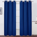 LEMOMO Blackout Curtains 38 x 84 inch/Royal Blue Curtains Set of 2 Panels/Thermal Insulated Room Darkening Bedroom Curtains