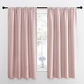 NICETOWN Blackout Curtains for Living Room, Blush Pink, 2 Panels, 42 by 63, Darkening Window Curtain Panels, Easy-Care Solid Thermal Insulated Draperies/Drapes for Daughter Room