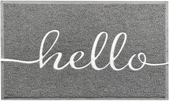EARTHALL Funny Hello Mats Outdoor, Front Door Mat for Outside Entry, Doormat Outdor/Indoor Entrance, Front Door Rugs for Entryway Inside, Outside Mats for Home Entrance, Front Porch Decor 20"x32"