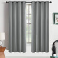 Yakamok Dove Grey Room Darking 63 Inch Length 2 Panel Sets for Livingroom Dining Room Darkening Thermal Insulated Bay Window Hotel Modern Elegant Black Out Sunblock Curtins/Bedroom,52 x 63 Inches