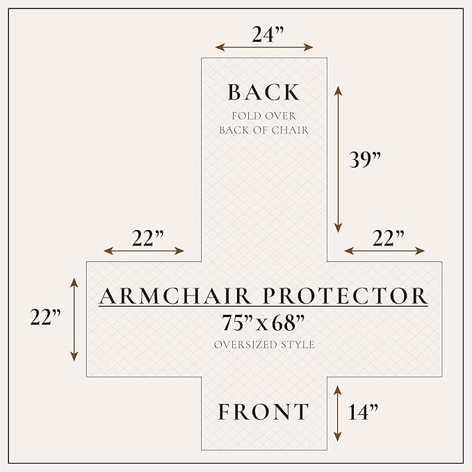 Great Bay Home Reversible Patchwork Chair Cover - Washable Slipcover Furniture Protector with Elastic Straps - Perfect for Kids & Pets - Box-Stitched Detail (Dusty Rose)