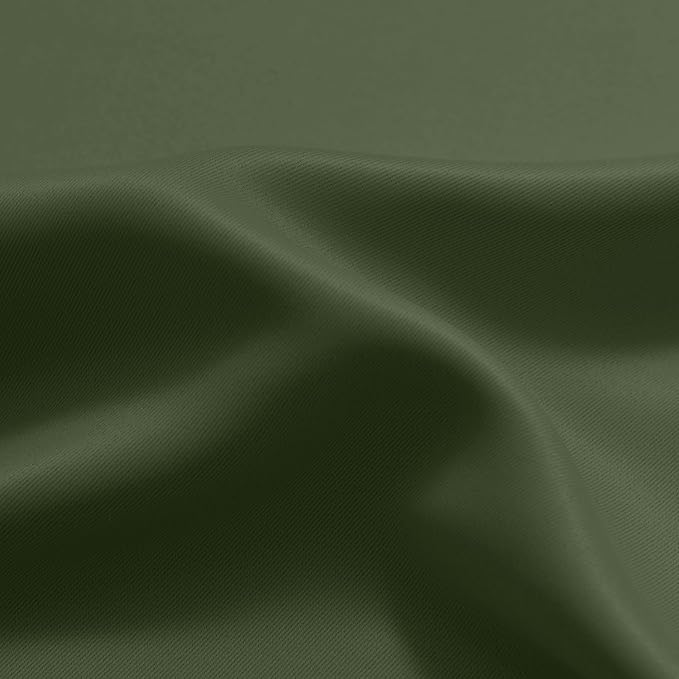 Yakamok Greyish White and Sage Green Ombre Curtains,Light Blocking Curtains,Room Darkening Grommet Window Drapes for Bedroom(Sage Green,52x63 Inch,2 Panels)