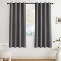 NICETOWN Room Darkening Draperies Curtains Panels, 2 Panels Grey W52 x L72
